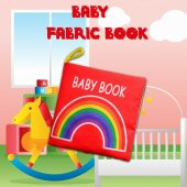 Tox İngilizce Renkli Bebek Kumaş Sessiz Kitap E120 - Bez Kitap , Eğitici Oyuncak , Yumuşak ve Hışırtılı - 7