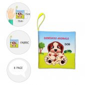 Tox İngilizce Evcil Hayvanlar Sessiz Kumaş Kitap E388 - Bez Kitap , Eğitici Oyuncak , Yumuşak ve Hışırtılı - 9