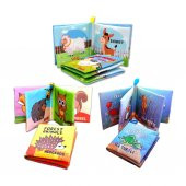 3 Kitap Tox İngilizce Deniz Canlıları , Çiftlik ve Orman Hayvanları Kumaş Sessiz Kitap E119 E127 E128 - Bez Kitap , Eğitici Oyuncak , Yumuşak ve Hışırtılı - 3