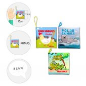 3 Kitap Tox İngilizce Çiftlik Hayvanları , Kutup ve Safari Hayvanları Kumaş Sessiz Kitap E119 E125 E130 - Bez Kitap , Eğitici Oyuncak , Yumuşak ve Hışırtılı - 4