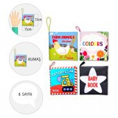 4 Kitap Tox İngilizce Renkler , İş Makinaları , Çiftlik Hayvanları ve Bebek Kumaş Sessiz Kitap E118 E119 E136 E129 - Bez Kitap , Eğitici Oyuncak , Yumuşak ve Hışırtılı - 4