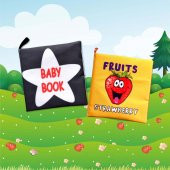 2 Kitap Tox İngilizce Siyah-Beyaz Bebek ve Kumaş Sessiz Kitap E136 E126 - Bez Kitap , Eğitici Oyuncak , Yumuşak ve Hışırtılı - 10
