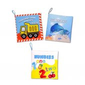 3 Kitap Tox İngilizce Rakamlar , İş Makinaları ve Deniz Canlıları Kumaş Sessiz Kitap E118 E122 E128 - Bez Kitap , Eğitici Oyuncak , Yumuşak ve Hışırtılı - 6