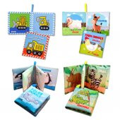 4 Kitap Tox İngilizce İş Makinaları, Çiftlik, Orman ve Kutup Hayvanları Kumaş Sessiz Kitap E118 E119 E125 E130 - Bez Kitap , Eğitici Oyuncak , Yumuşak ve Hışırtılı - 8