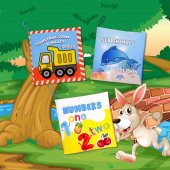 3 Kitap Tox İngilizce Rakamlar , İş Makinaları ve Deniz Canlıları Kumaş Sessiz Kitap E118 E122 E128 - Bez Kitap , Eğitici Oyuncak , Yumuşak ve Hışırtılı - 10