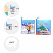 2 Kitap Tox İngilizce Kışlık Giysiler ve Deniz Canlıları Kumaş Sessiz Kitap E124 E122 - Bez Kitap , Eğitici Oyuncak , Yumuşak ve Hışırtılı - 9