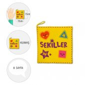 Tox Şekiller Kumaş Sessiz Kitap T395 - Bez Kitap , Eğitici Oyuncak , Yumuşak ve Hışırtılı - 4