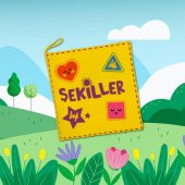 Tox Şekiller Kumaş Sessiz Kitap T395 - Bez Kitap , Eğitici Oyuncak , Yumuşak ve Hışırtılı - 10