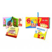 2 Kitap Tox İngilizce Orman Hayvanları ve Rakamlar Kumaş Sessiz Kitap E127 E128 - Bez Kitap , Eğitici Oyuncak , Yumuşak ve Hışırtılı - 8