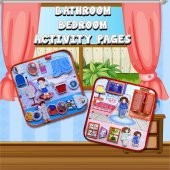 2 Set - 27 Parça Tox Banyo ve Yatak Odası Keçe Cırtlı Aktivite Sayfası - Çocuk Etkinlik , Eğitici Oyuncak - 7