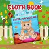 Tox Evcil Hayvanlar Sessiz Kumaş Kitap T110 - Bez Kitap , Eğitici Oyuncak , Yumuşak ve Hışırtılı - 7