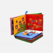 Tox Rakamlar Kumaş Sessiz Kitap T051 - Bez Kitap , Eğitici Oyuncak , Yumuşak ve Hışırtılı - 8