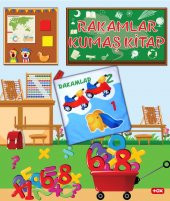 Tox Rakamlar Kumaş Sessiz Kitap T051 - Bez Kitap , Eğitici Oyuncak , Yumuşak ve Hışırtılı - 2