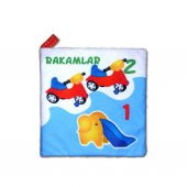 Tox Rakamlar Kumaş Sessiz Kitap T051 - Bez Kitap , Eğitici Oyuncak , Yumuşak ve Hışırtılı - 1