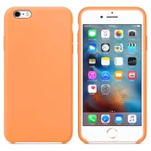 Apple iPhone 6S Altı Açık Liquit Lansman Silikon Kehribar Turuncusu - 1