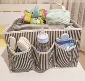 Bebek Beşik Başucu Düzenleyici Kapaklı 5 Bölmeli Organizer - 2