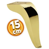 Harvey Lüks Mobilya Kanepe Sehpa Tv Ünitesi Koltuk Ayağı 15 Cm Gold Altın Baza Ayakları thumbnail 1