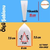 Harvey Lüks Mobilya Kanepe Sehpa Tv Ünitesi Koltuk Ayağı 15 Cm Beyaz Baza Ayakları - 2