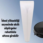 Harvey Lüks Mobilya Kanepe Sehpa Tv Ünitesi Koltuk Ayağı 15 Cm Beyaz Baza Ayakları - 3