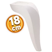 Harvey Lüks Mobilya Kanepe Tv Ünitesi Koltuk Ayağı 18 Cm Beyaz Konsol Ayakları thumbnail 1