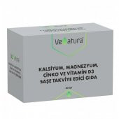 Venatura Kalsiyum, Magnezyum, Çinko ve Vitamin D3 Takviye Edici Gıda 30 Saşe - 1