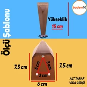 Harvey Lüks Mobilya Kanepe Tv Ünitesi Koltuk Ayağı 15 Cm Kahverengi Ahşap Desenli Baza Ayakları - 2