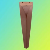 Harvey Lüks Mobilya Kanepe Tv Ünitesi Koltuk Ayağı 18 Cm Kahverengi Ahşap Desenli Konsol Ayakları - 6