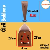 Harvey Lüks Mobilya Kanepe Tv Ünitesi Koltuk Ayağı 18 Cm Kahverengi Ahşap Desenli Konsol Ayakları - 2