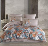 Hobby Premium Deluxe 300TC Çift Kişilik Saten Nevresim Takımı Dolce Vita Bej - 1