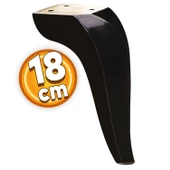 Harvey Lüks Mobilya Kanepe Tv Ünitesi Koltuk Ayağı 18 Cm Siyah Konsol Ayakları thumbnail 1