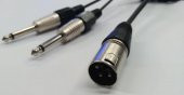 XLR Erkek to 2x 6.3 mm Mono Kablo 10 Metre thumbnail 3
