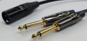XLR Erkek to 2x 6.3 mm Mono Kaliteli Kablo 15 Metre thumbnail 2