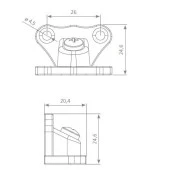 Canex Açılı Çektirme Şeffaf T Bağlantı 100lü Paket - 3
