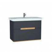 Vitra Sento 100cm Antrasit Banyo Dolabı Alt Modül ve Lavabo 60838 - 1