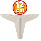 Lüks Mobilya Kanepe Sehpa Puf Koltuk Ayağı 12 cm Krem Baza Ayak thumbnail 1