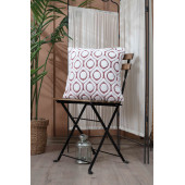 Tabu Home Özel Tasarım Punch Örme Tekli Kırmızı Kırlent Kılıfı 43x43 - 1