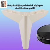 Lüks Mobilya Kanepe Sehpa Puf Koltuk Ayağı 14 cm Krem Baza Ayak thumbnail 4