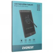 Everest EV-DY100 8,5" Siyah Tek Tuşla Sil Dijital Yazı Tahtası Yazı Alanı 125x175mm - 2