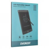 Everest EV-DY100 8,5" Siyah Tek Tuşla Sil Dijital Yazı Tahtası Yazı Alanı 125x175mm - 4