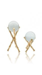 Crearthome 2 li Dekoratif Bambulu Kristal Küre Gold SMT-1-A-SZR - 1