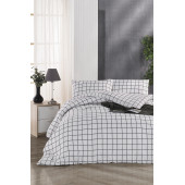 Tabu Home Classy Kareli Çift Kişilik Nevresim Takımı - 1