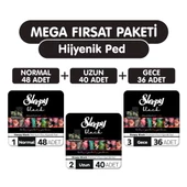 Sleepy Black Premium Plus Hijyenik Ped 124 Adet Ped Mega Fırsat Paketi - 1