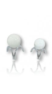 Crearthome 2 li Üçgen Kristal Dekoratif Obje Gümüş C-00426-G-SZR - 1