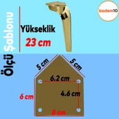 Repla Lüks Mobilya Kanepe Tv Ünitesi Koltuk Ayağı 23 Cm Gold Altın Konsol Ayakları - 4