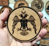 SELÇUKLU Kartalı Deri PEÇ - Arma - Askeri Patch thumbnail 2