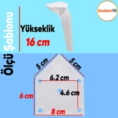 Repla Lüks Mobilya Kanepe Sehpa Tv Ünitesi Koltuk Ayağı 16 Cm Beyaz Baza Ayakları - 4