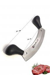 SürLaz Satır Zırh Kıyma Doğrayıcı Bıçak Pide Kesici Börek Bıçak Seti thumbnail 3