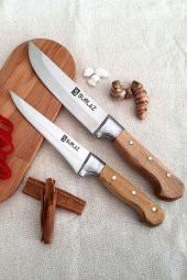 SürLaz Handmade Bıçak Seti 2 Parça Mutfak Bıçakları - 3