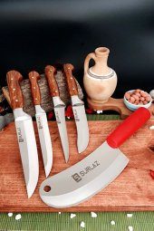 SürLaz Sürmene Mutfak Bıçak Seti Salata Bıçağı 5 Parça Set - 1