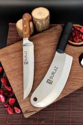 SürLaz Satır Zırh Bıçak Seti 2 Parça Handmade - 1